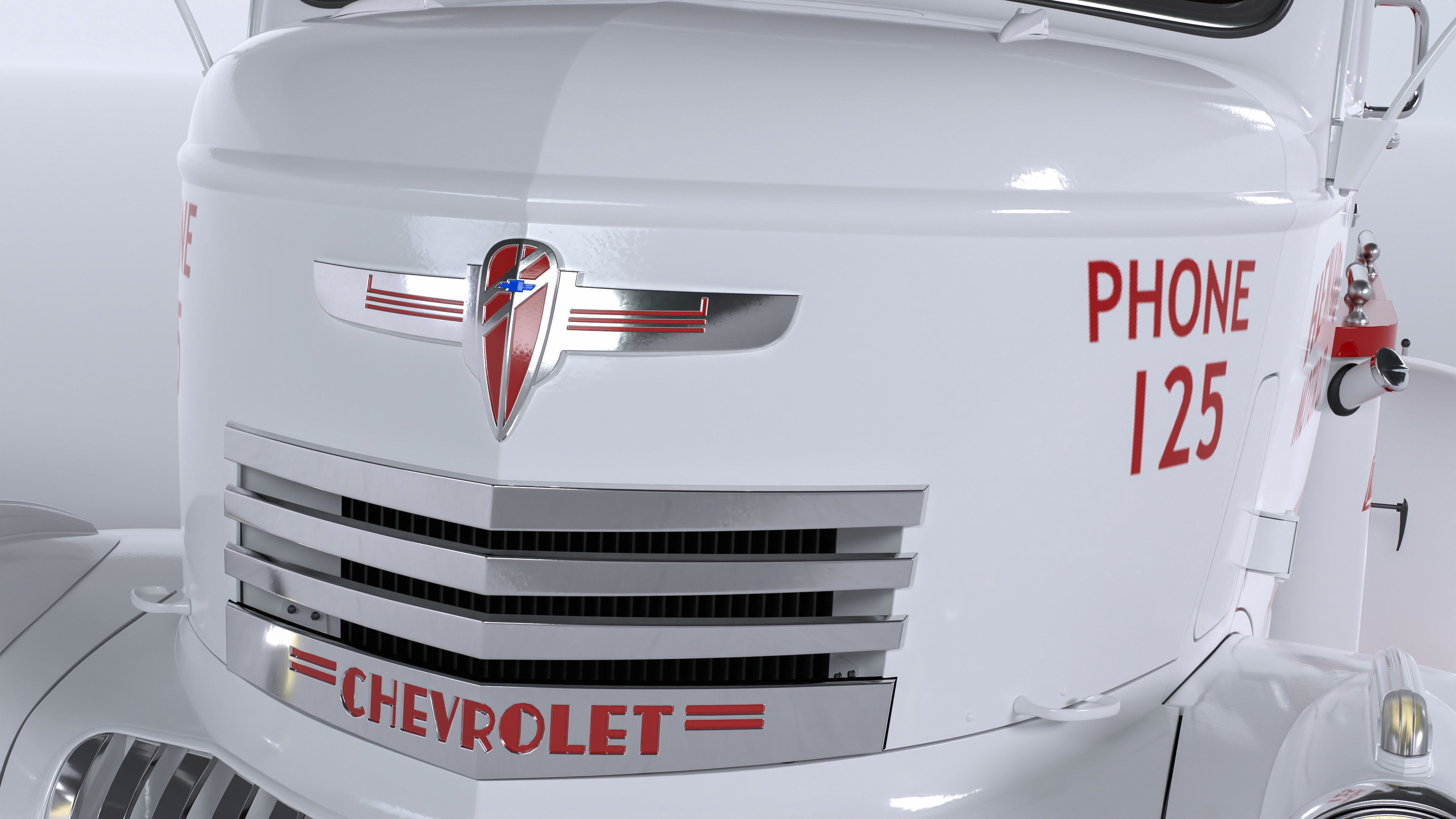 Chevrolet AK-series COE tow truck 1941 3D model_40