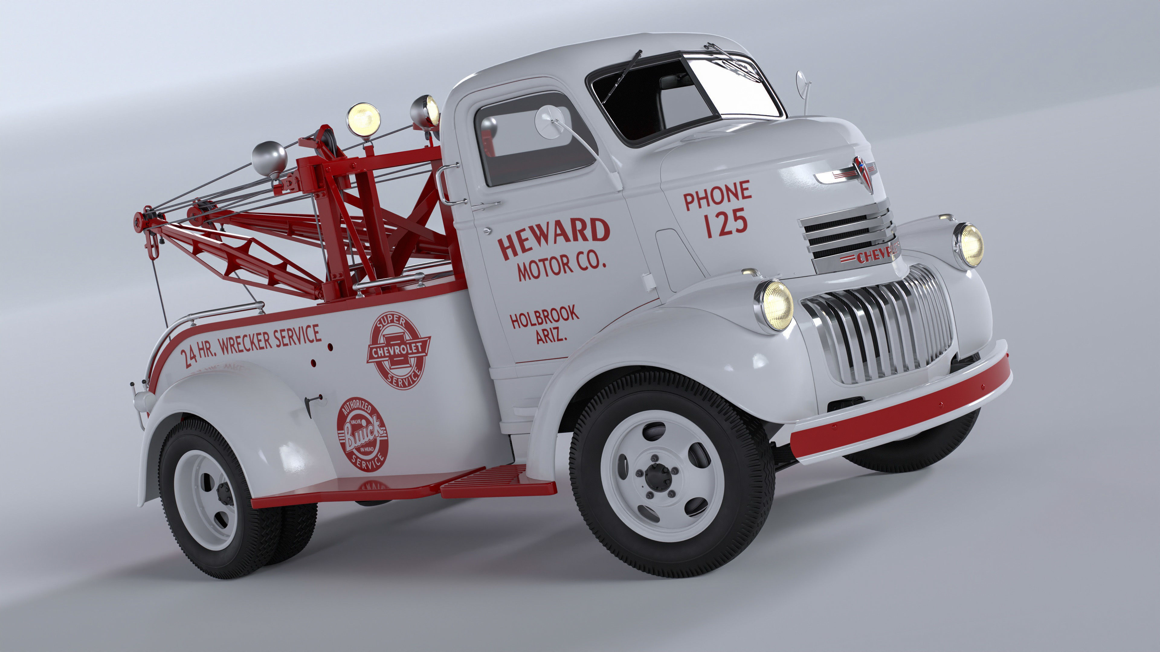 Chevrolet AK-series COE tow truck 1941 3D model_21
