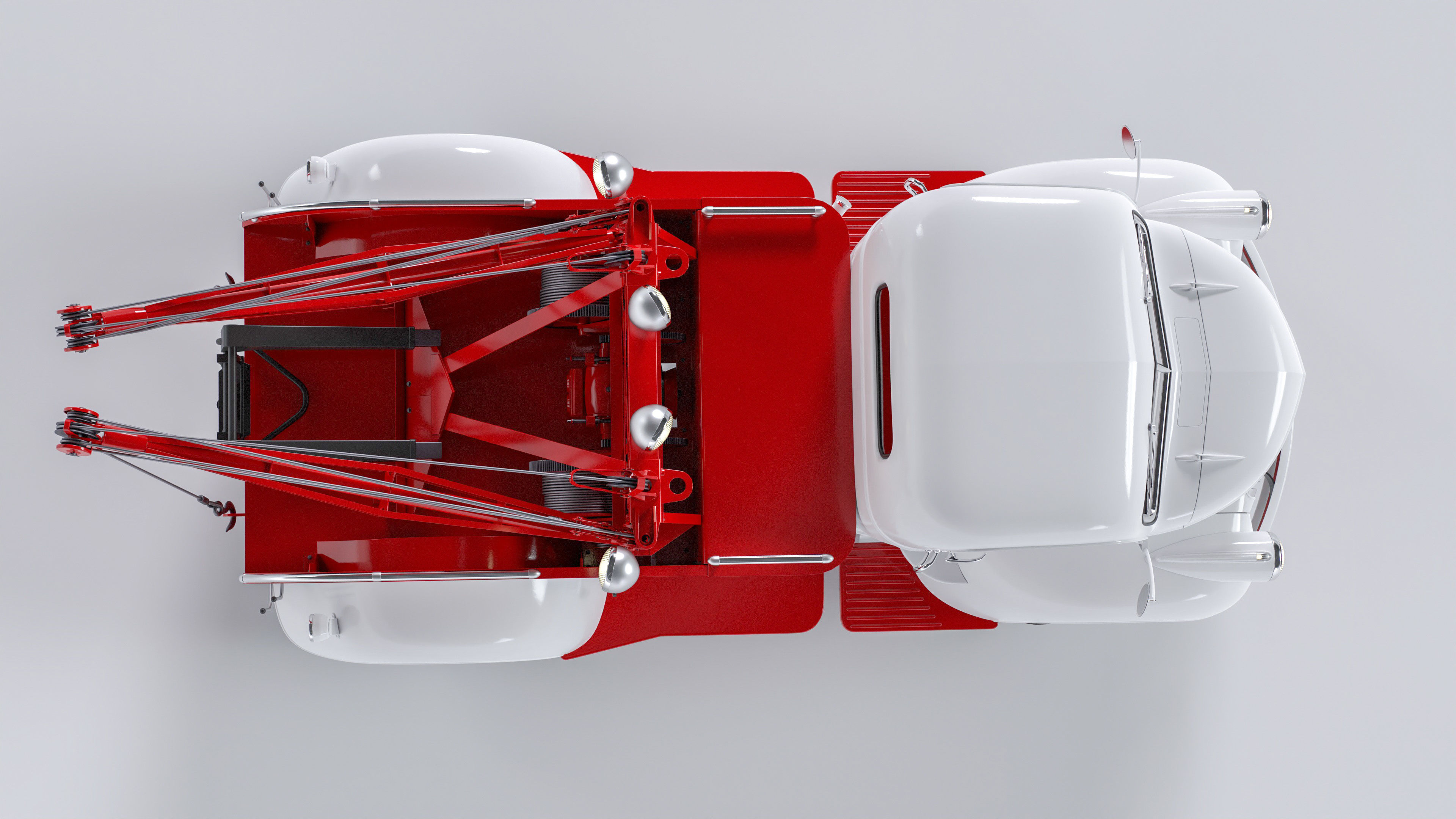 Chevrolet AK-series COE tow truck 1941 3D model_28