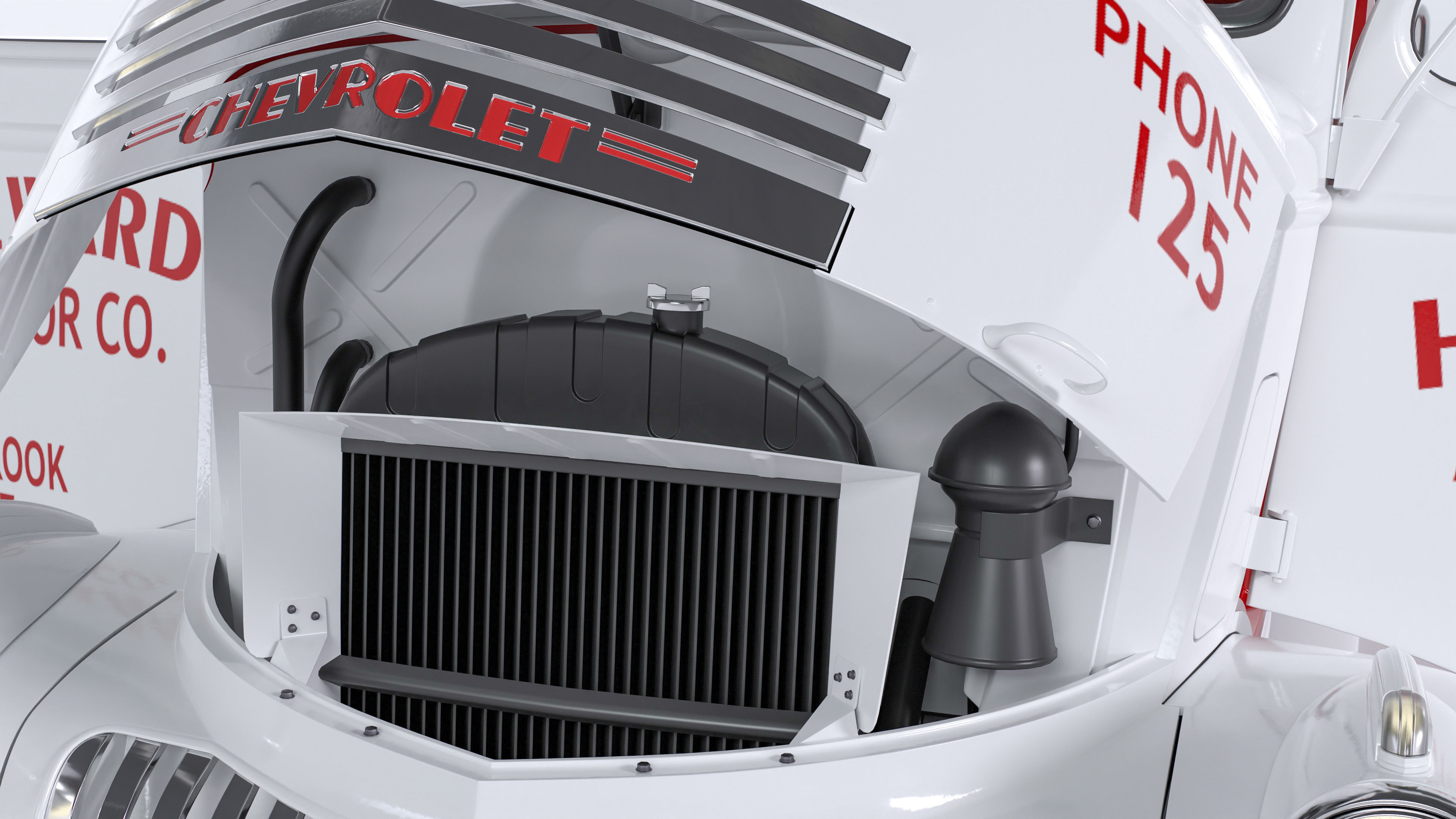 Chevrolet AK-series COE tow truck 1941 3D model_41