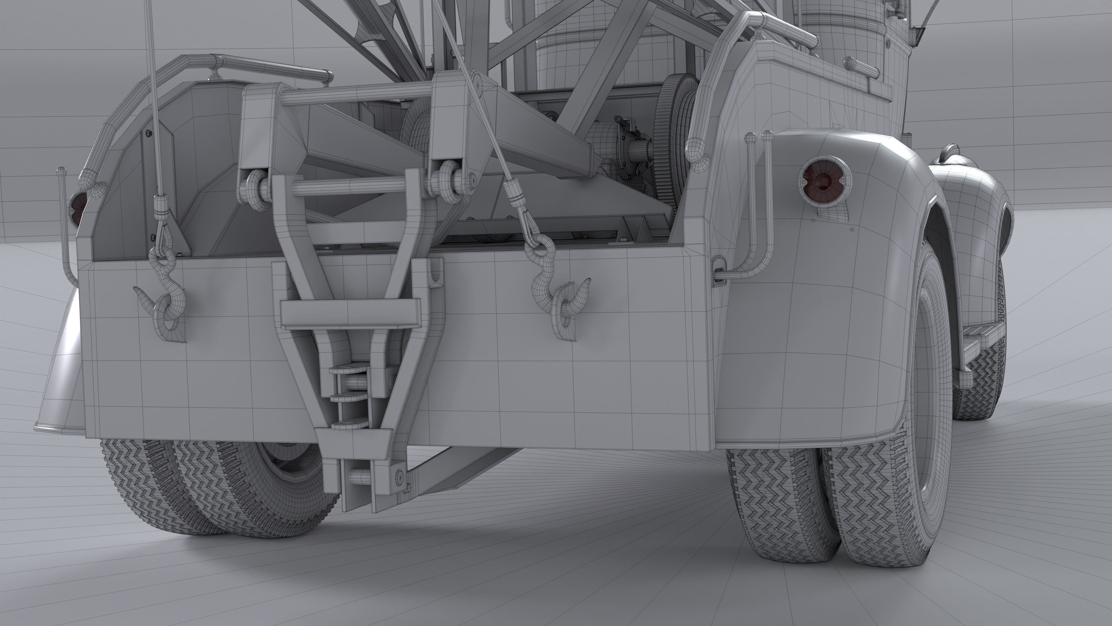 Chevrolet AK-series COE tow truck 1941 3D model_50