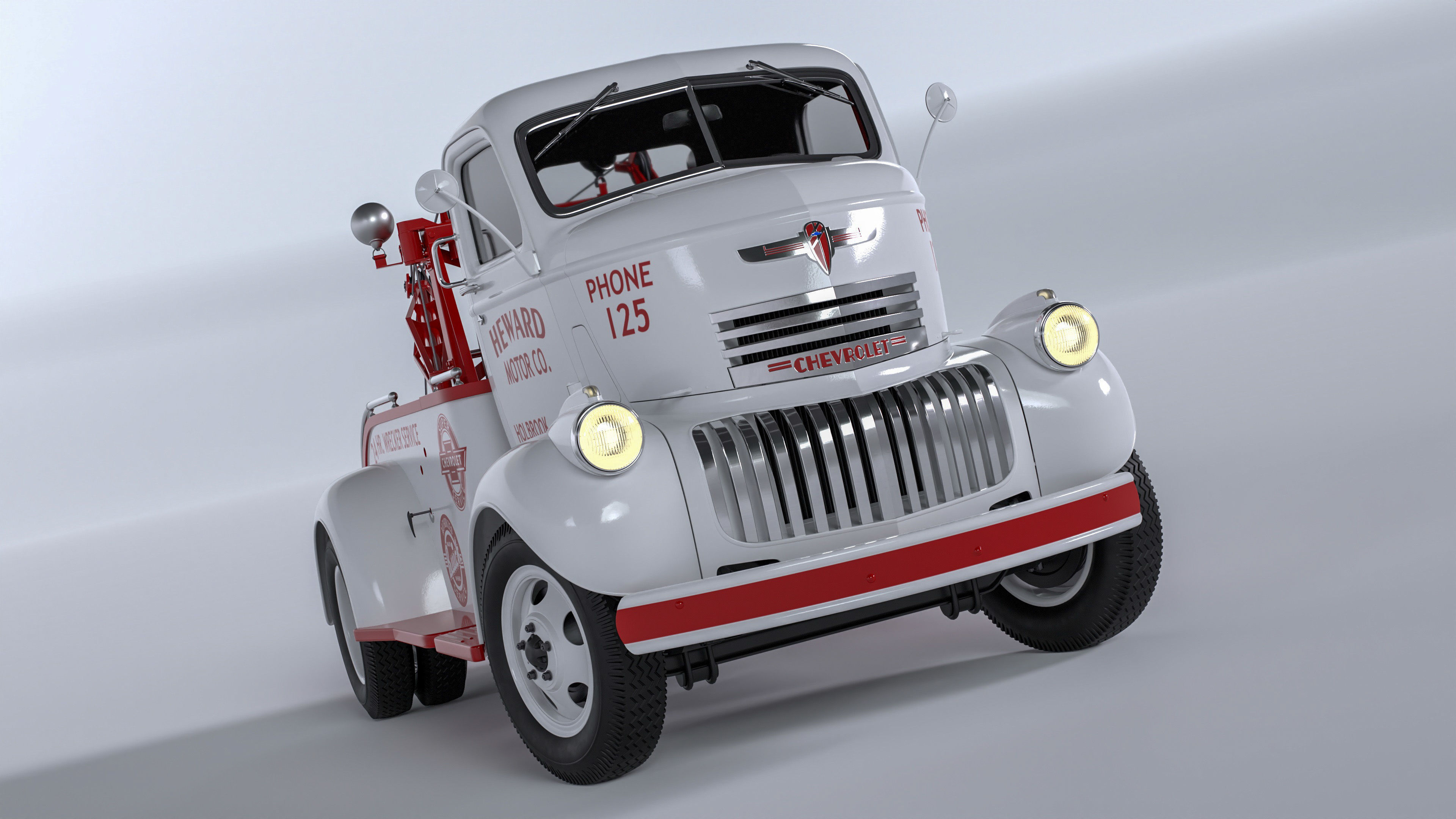 Chevrolet AK-series COE tow truck 1941 3D model_20