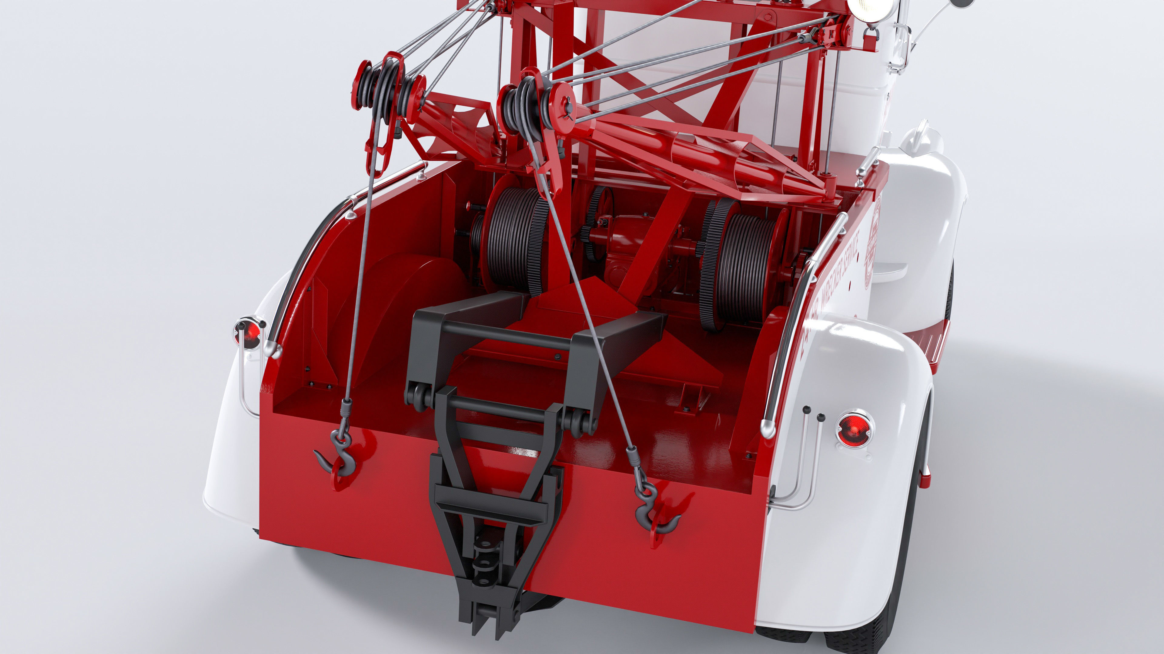 Chevrolet AK-series COE tow truck 1941 3D model_35