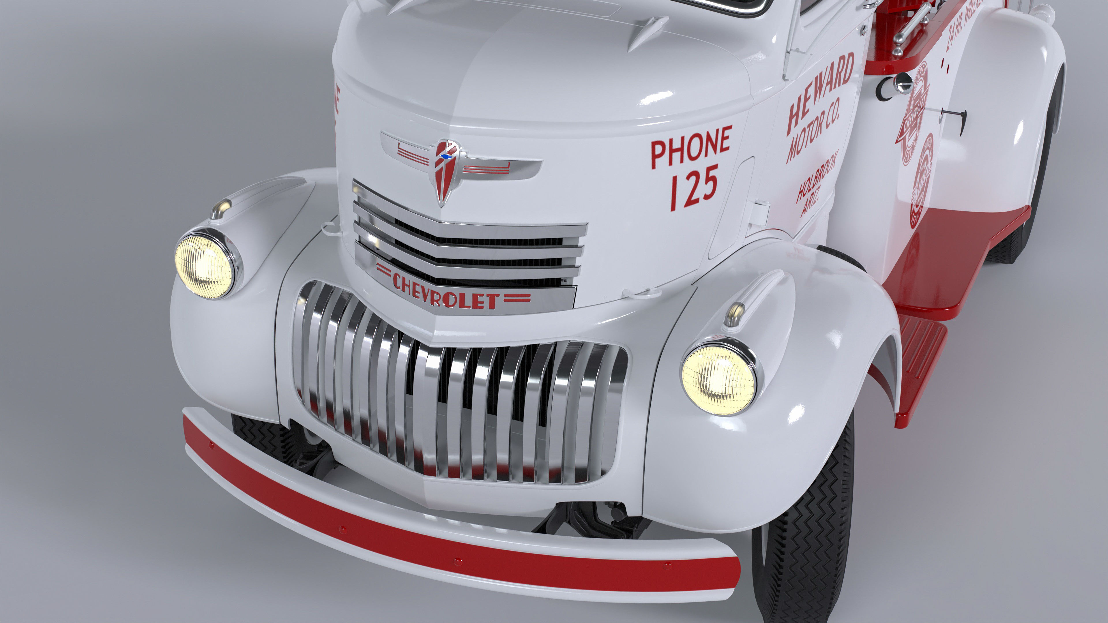 Chevrolet AK-series COE tow truck 1941 3D model_23
