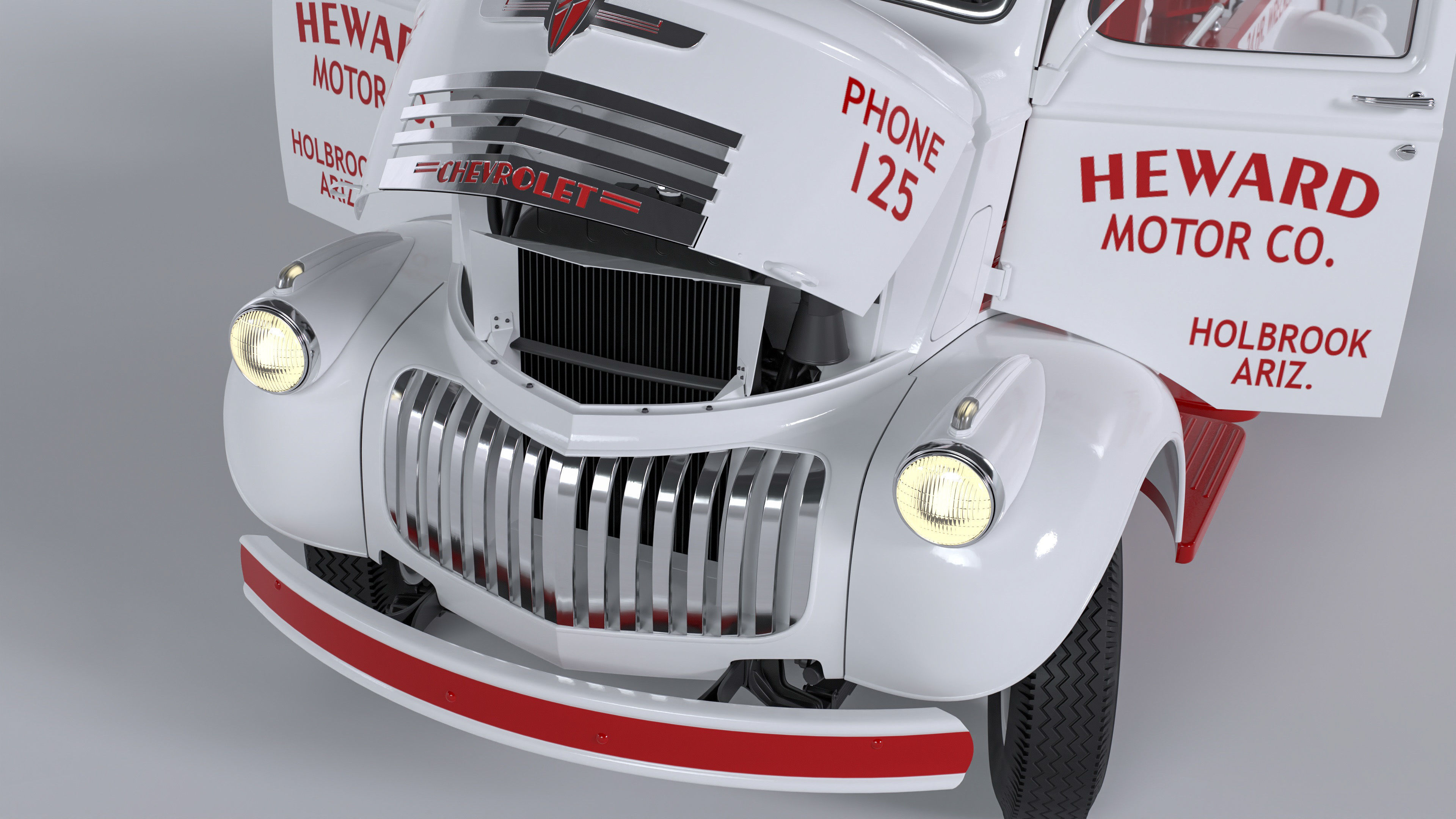 Chevrolet AK-series COE tow truck 1941 3D model_24