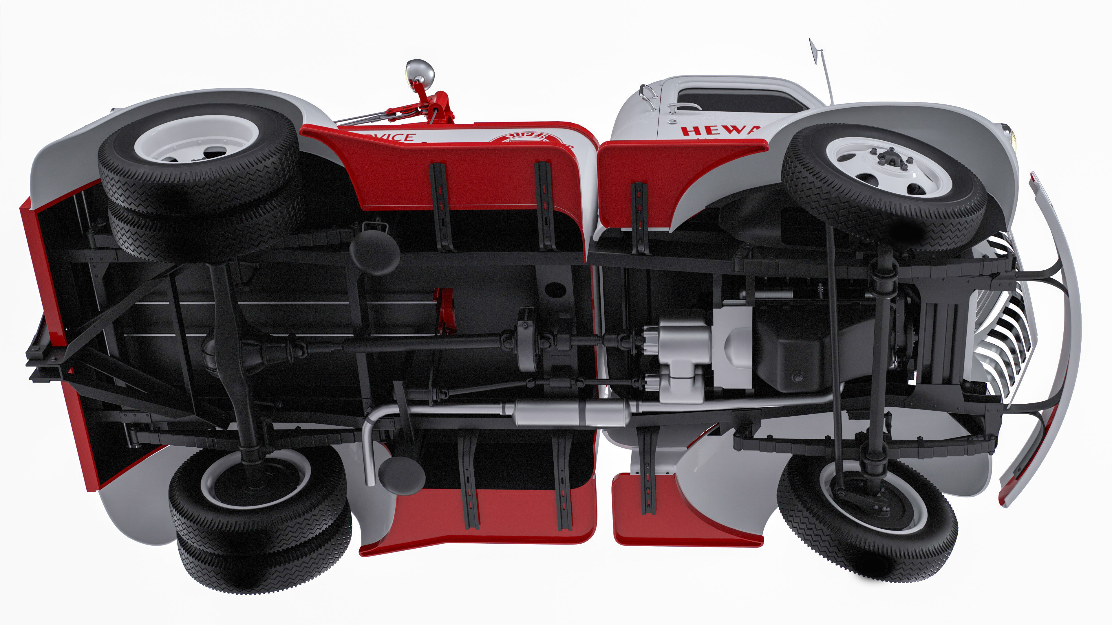 Chevrolet AK-series COE tow truck 1941 3D model_26