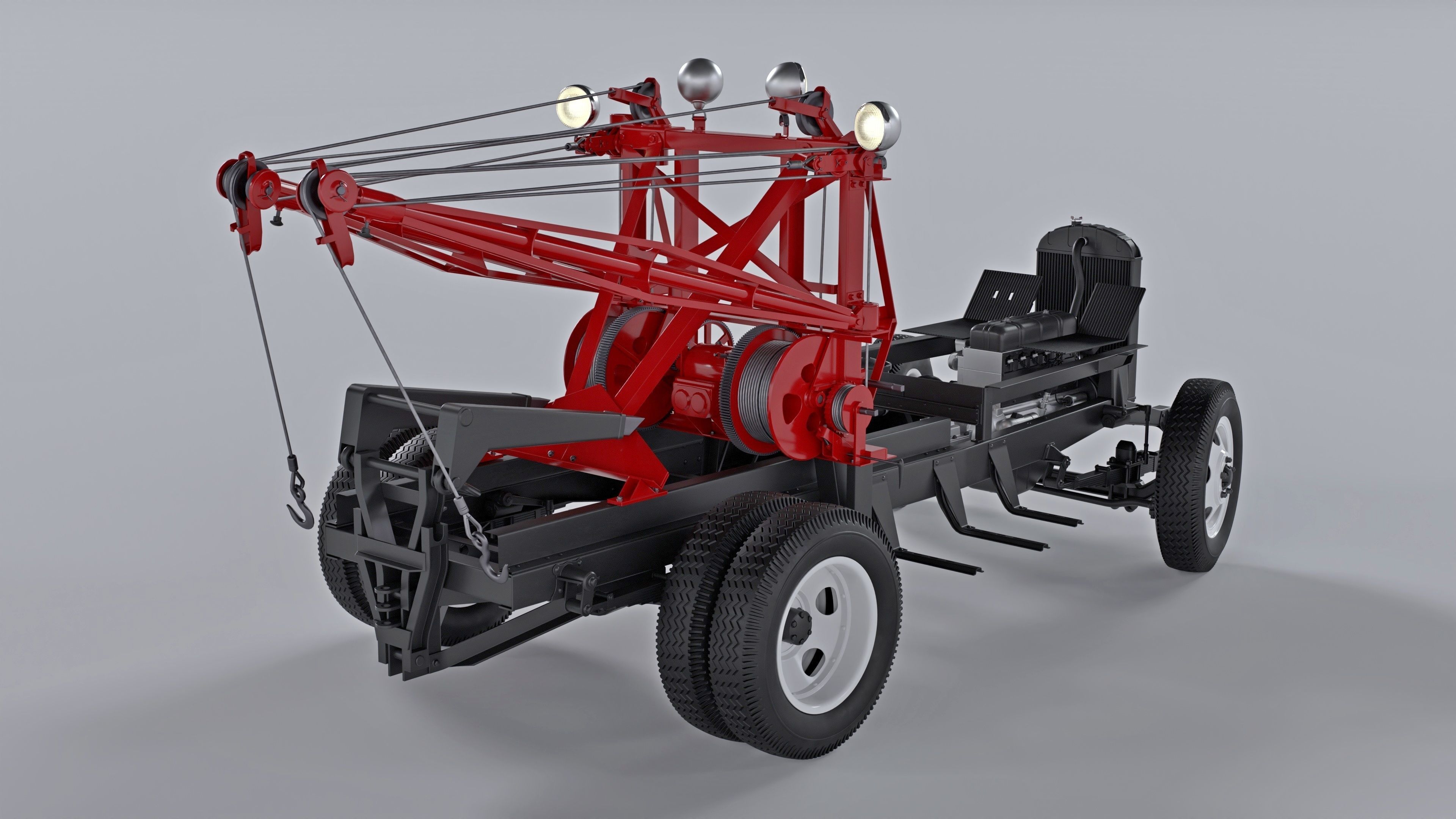 Chevrolet AK-series COE tow truck 1941 3D model_5