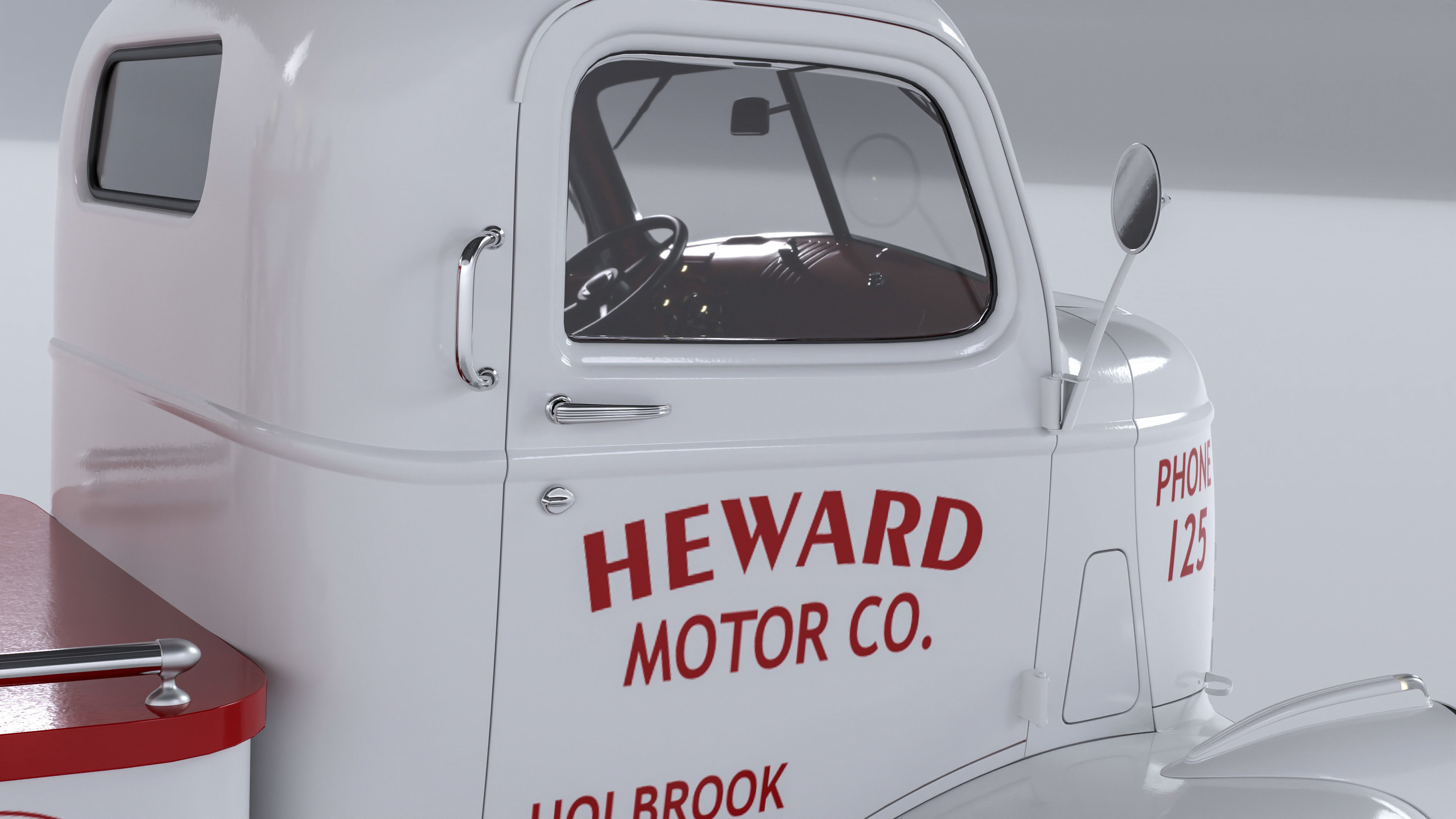 Chevrolet AK-series COE tow truck 1941 3D model_30