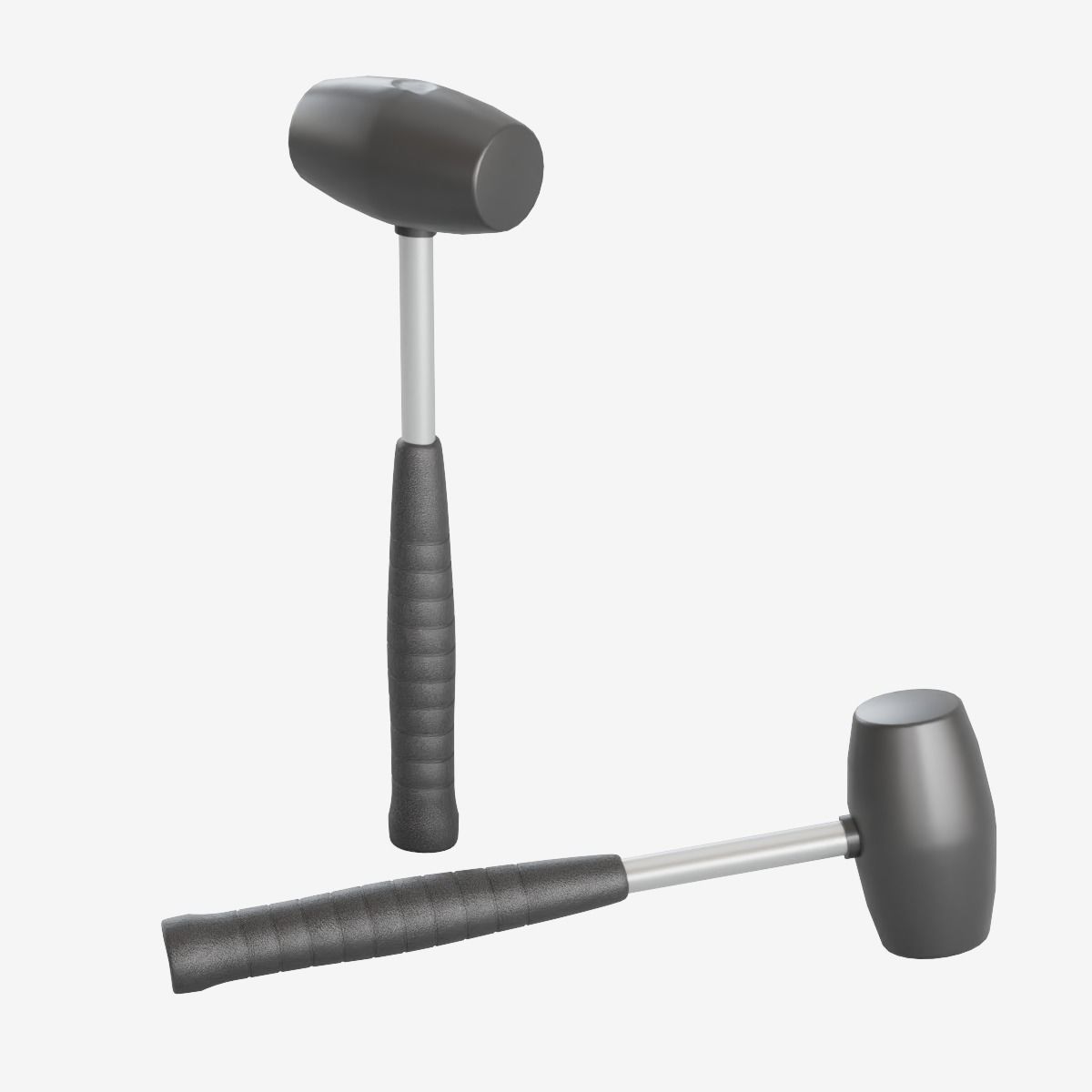 Industrial Hammer Low-poly 3D model_12