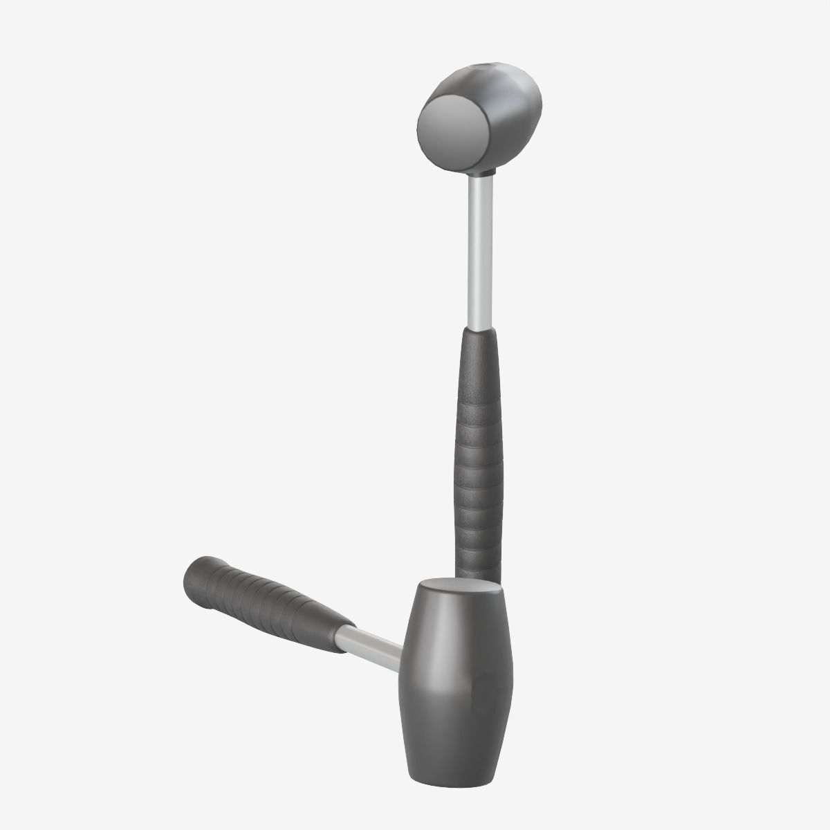 Industrial Hammer Low-poly 3D model_17