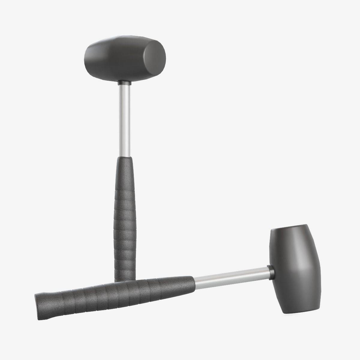 Industrial Hammer Low-poly 3D model_4