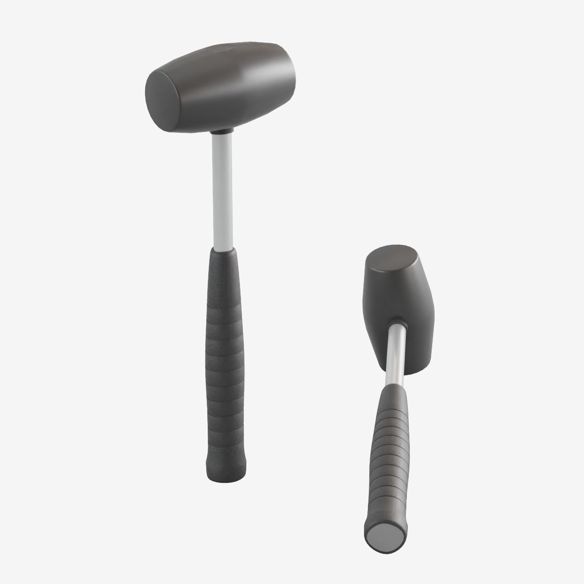 Industrial Hammer Low-poly 3D model_10