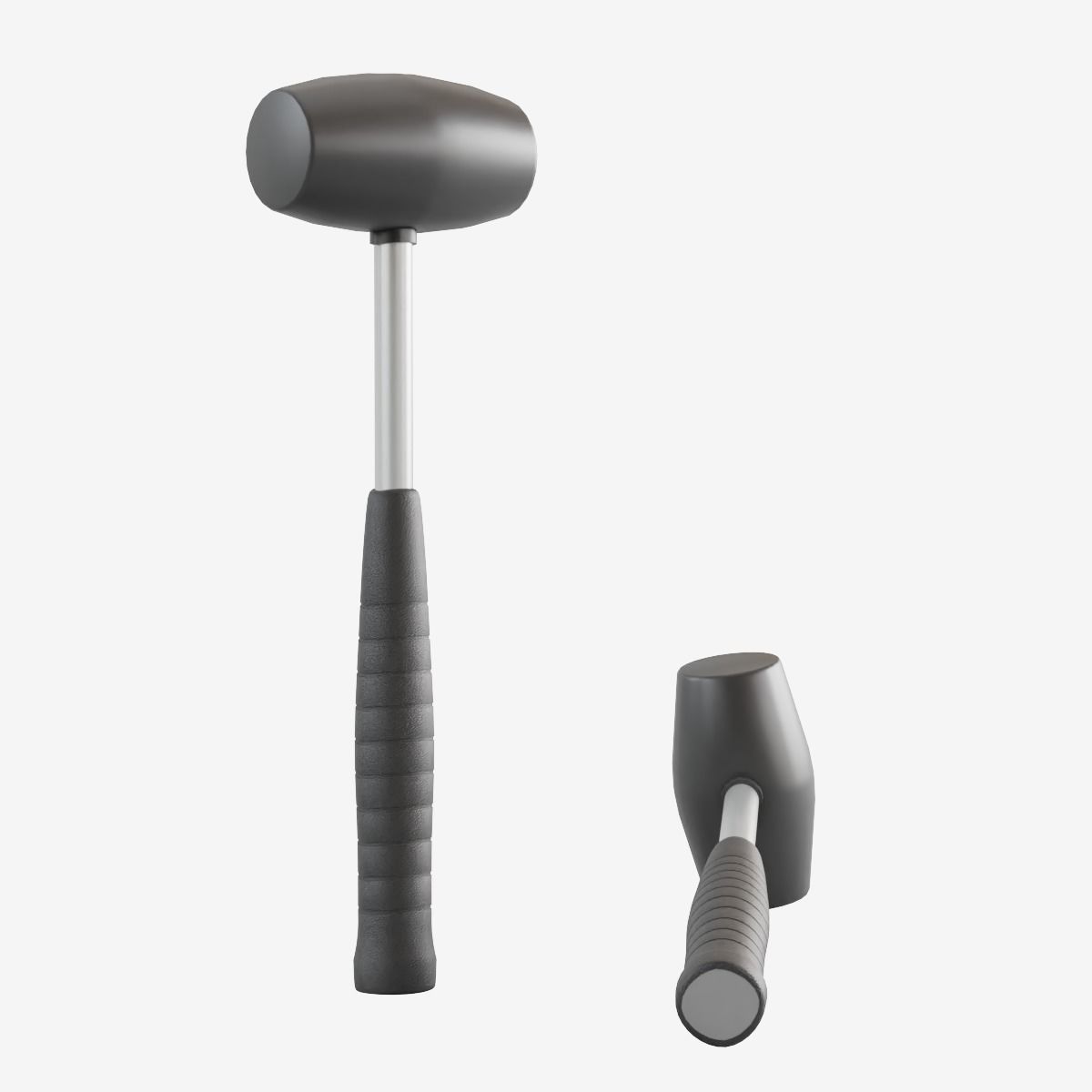 Industrial Hammer Low-poly 3D model_2