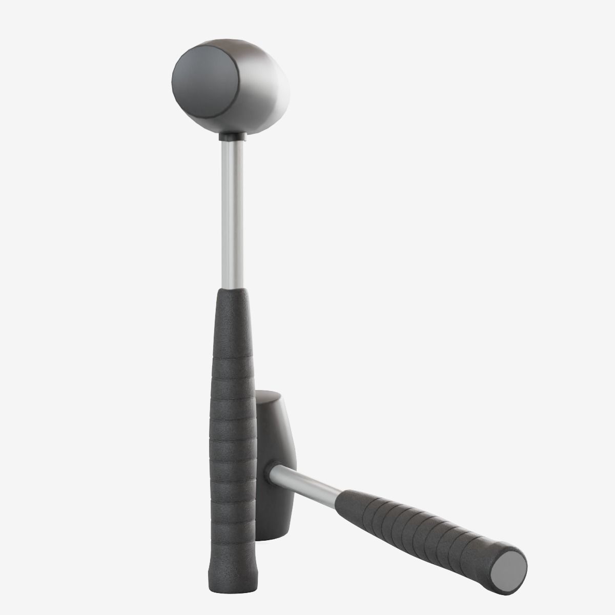 Industrial Hammer Low-poly 3D model_20