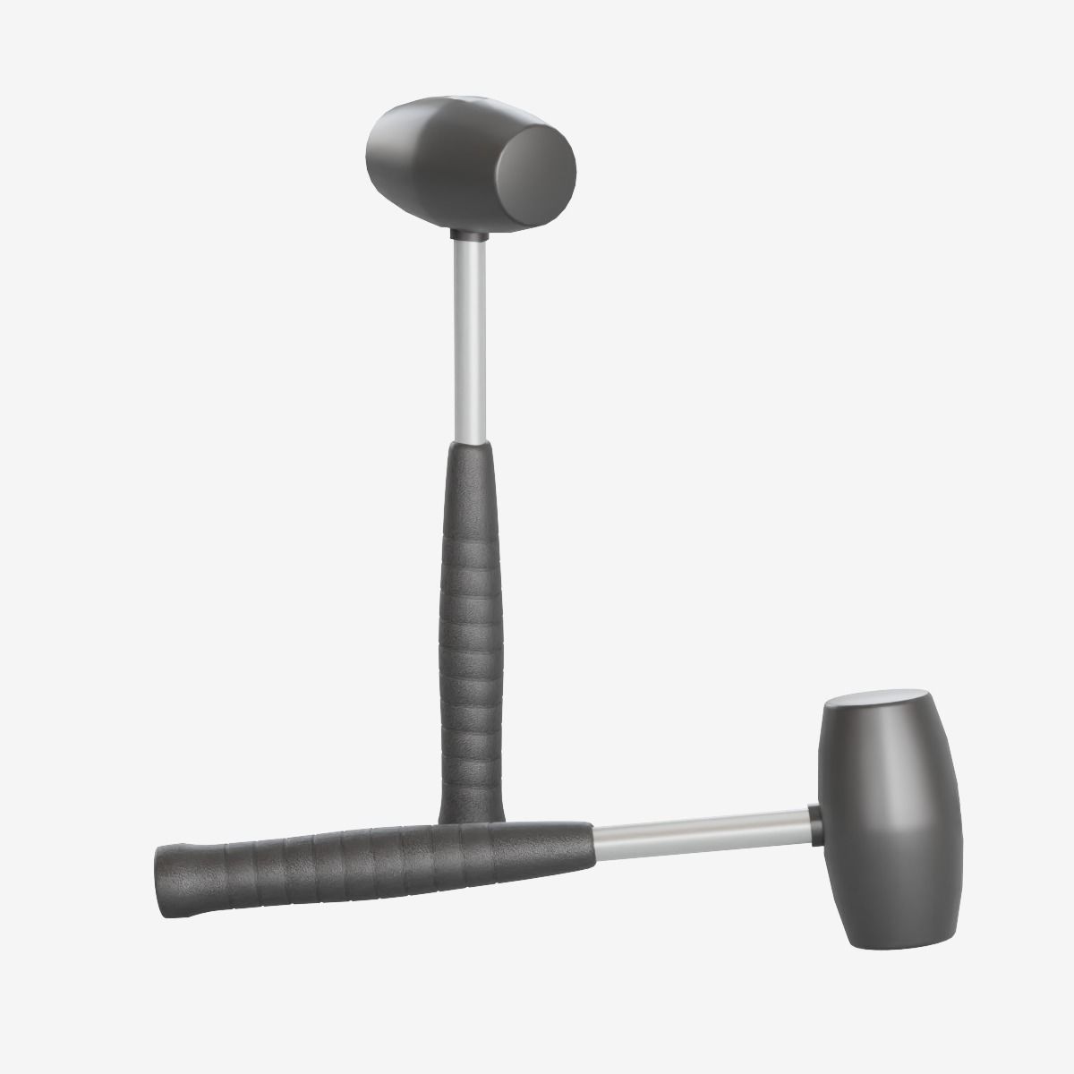 Industrial Hammer Low-poly 3D model_18