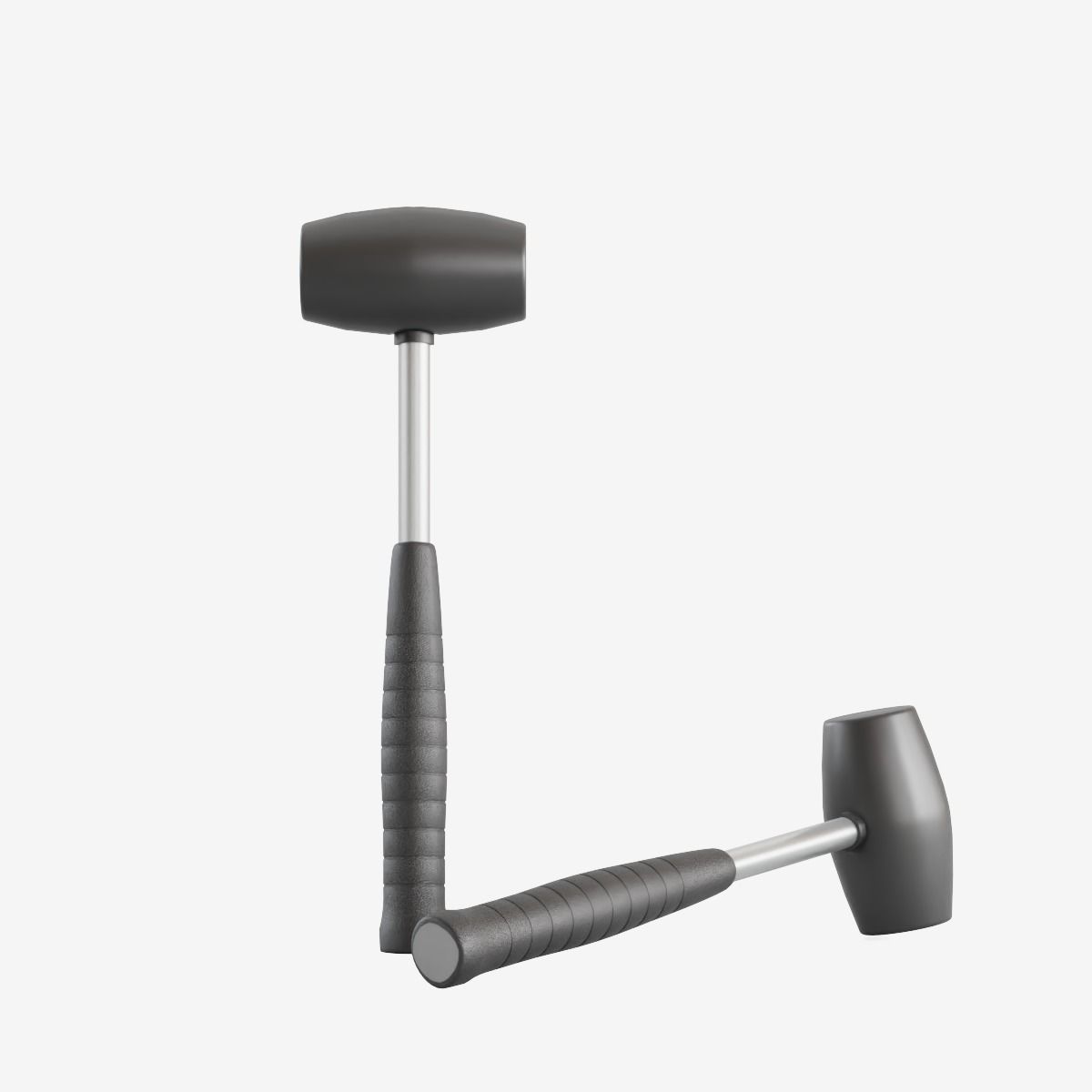 Industrial Hammer Low-poly 3D model_1