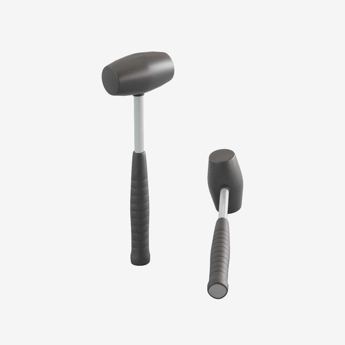 Industrial Hammer Low-poly 3D model_11