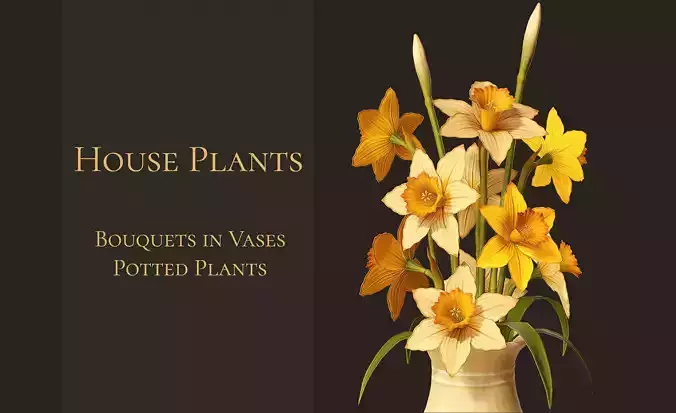 House Plants Pack - Bouquets and Potted Plants