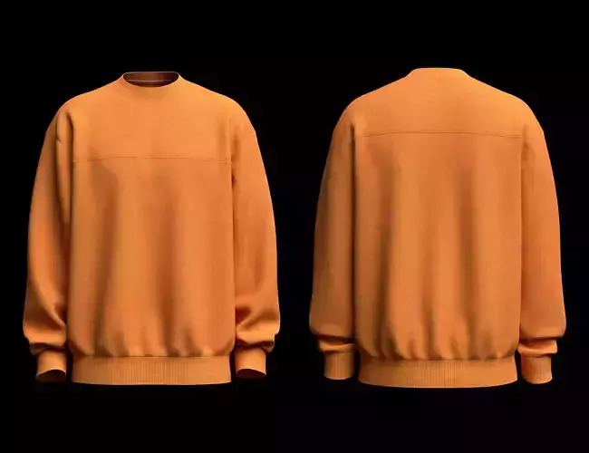 Mens Sweatshirt 3d Model