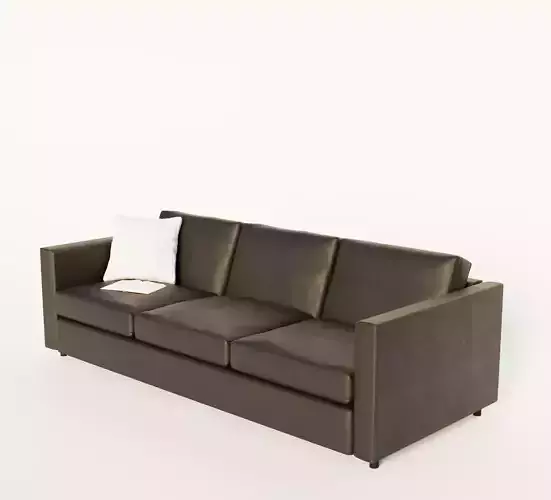 VIMLE black leather sofa