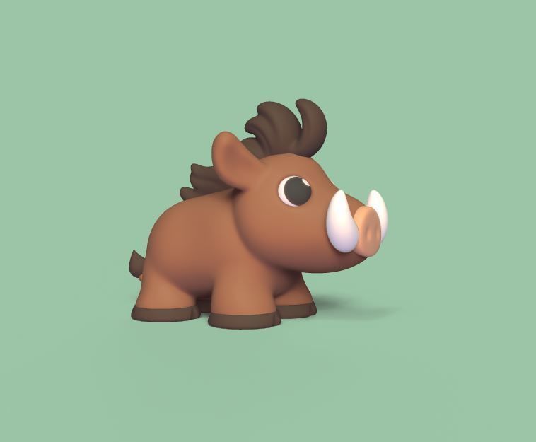 Baby Boar 3D print model_2