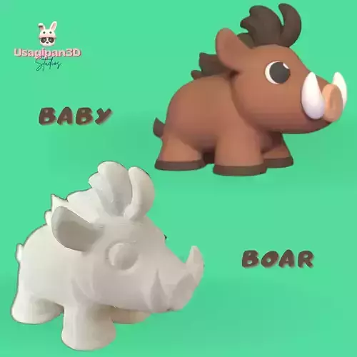 Baby Boar 3D print model