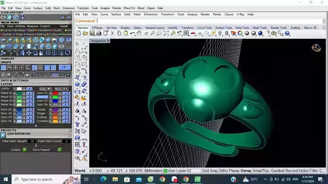 ring style 3D print model