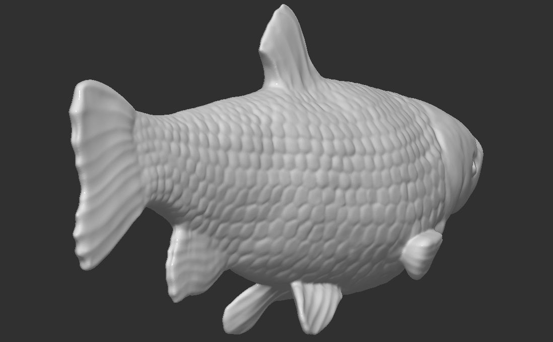 Grass carp fish for 3D printing 3D print model_6
