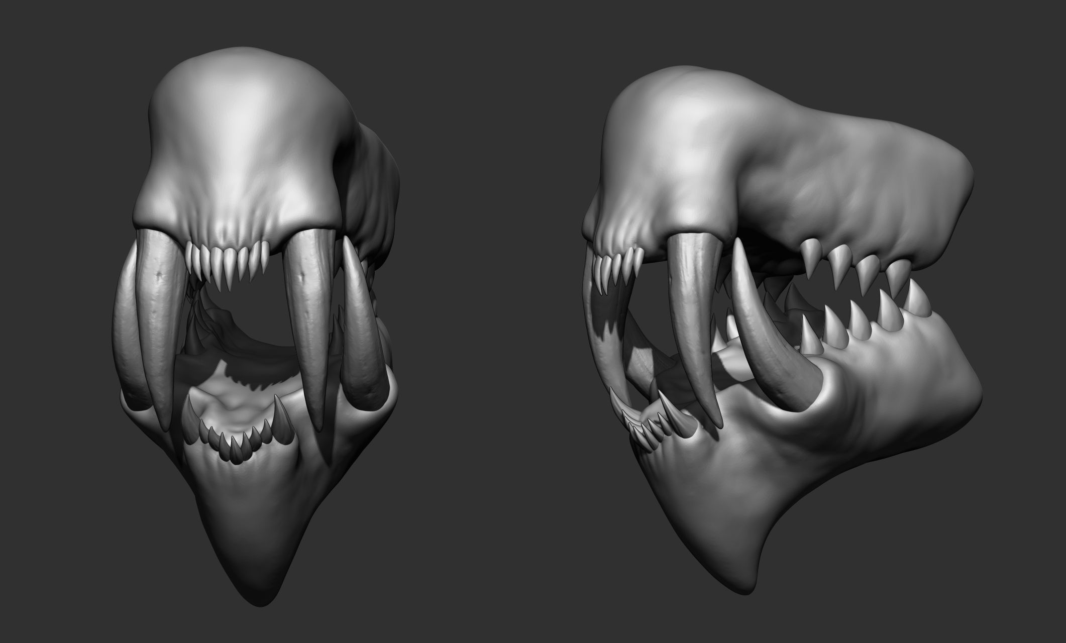 6 Creature  Monster Jaws 3D model_5