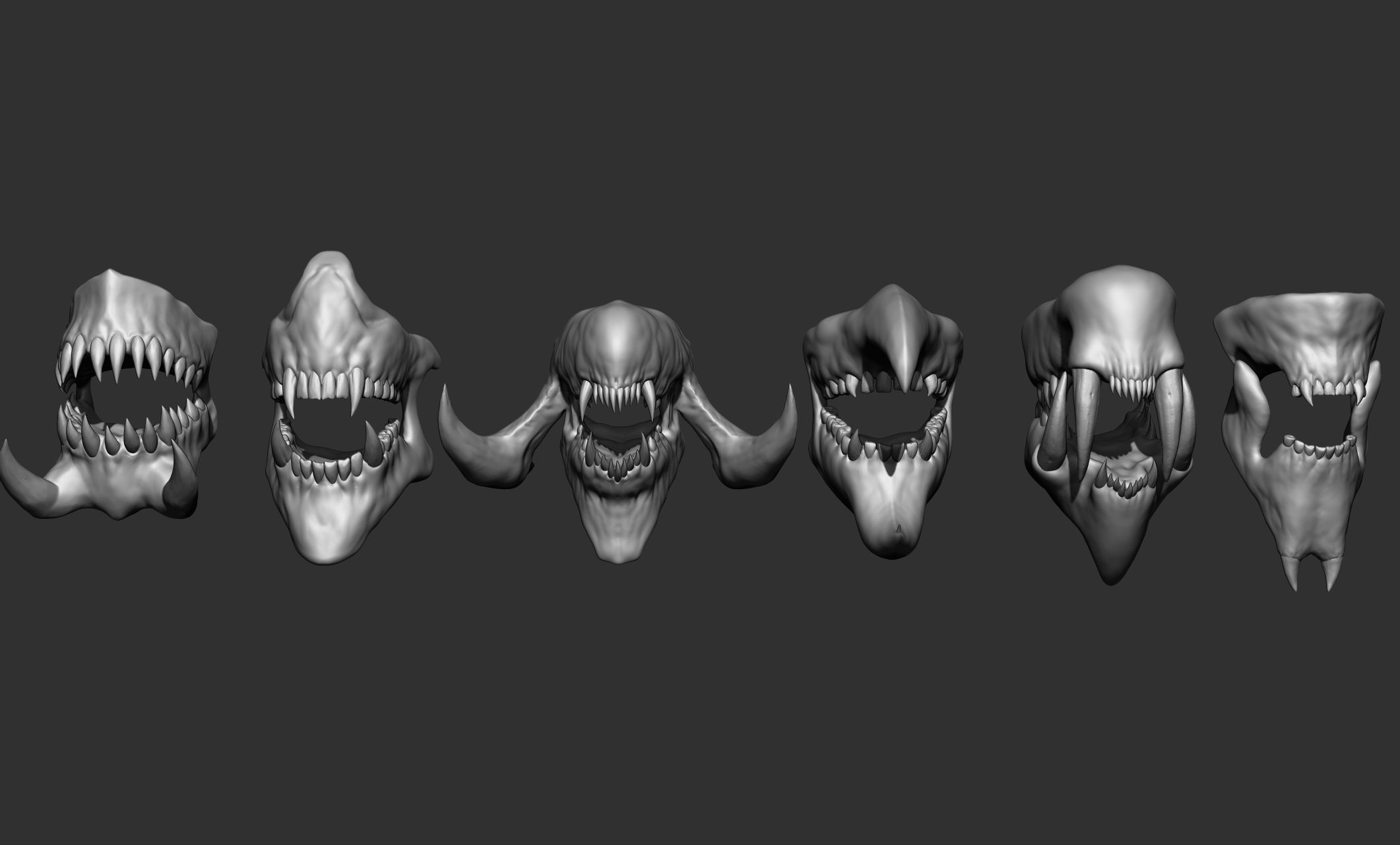 6 Creature  Monster Jaws 3D model_7