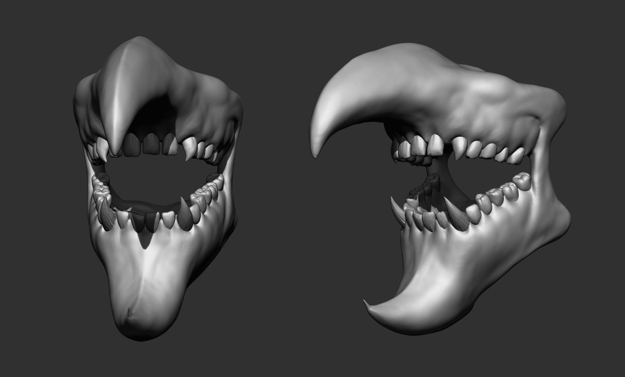 6 Creature  Monster Jaws 3D model_4