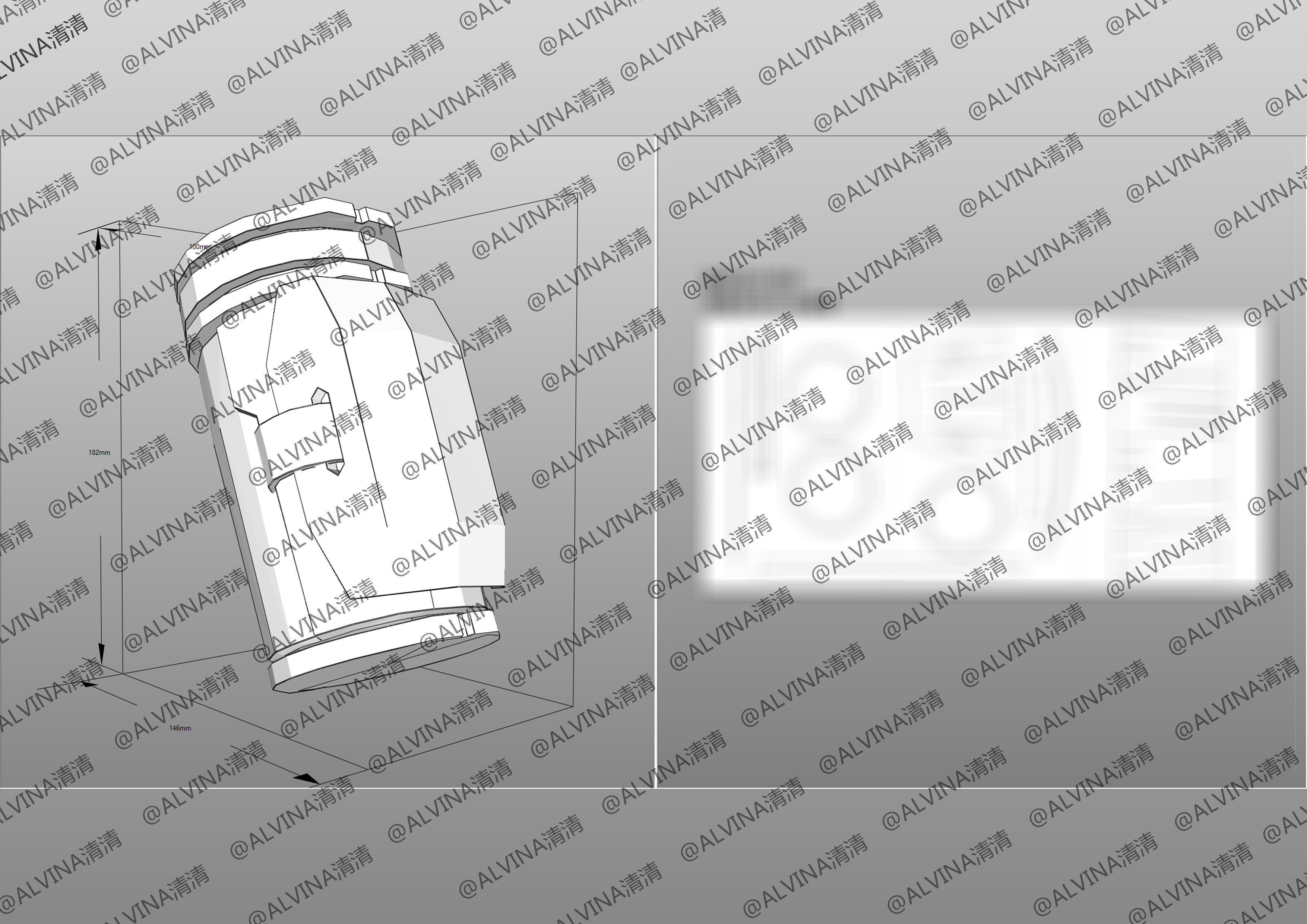 Apex Legends Horizon Armor - DIY Cosplay Pepakura Foam Template Low-poly 3D model_19