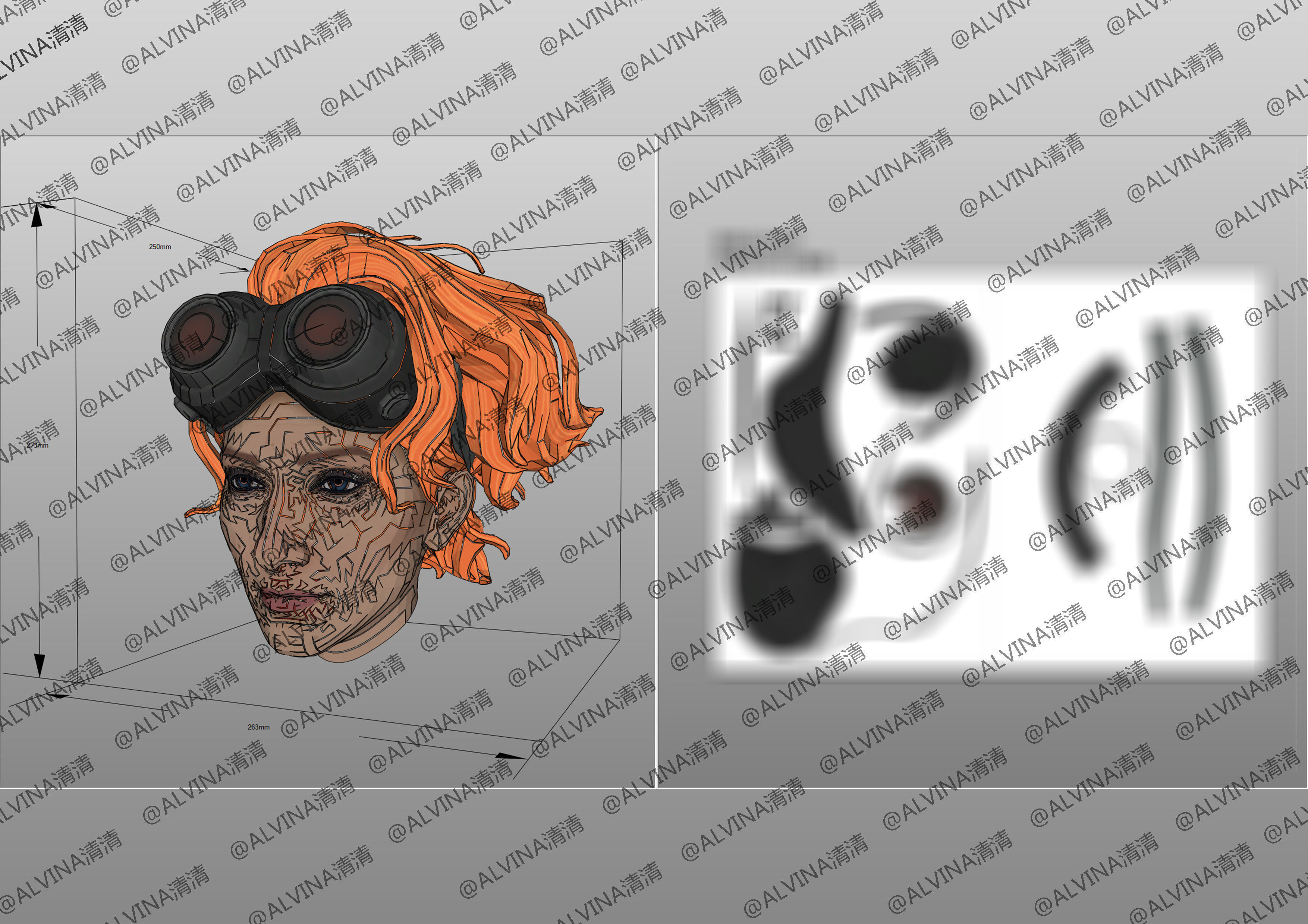 Apex Legends Horizon Armor - DIY Cosplay Pepakura Foam Template Low-poly 3D model_10