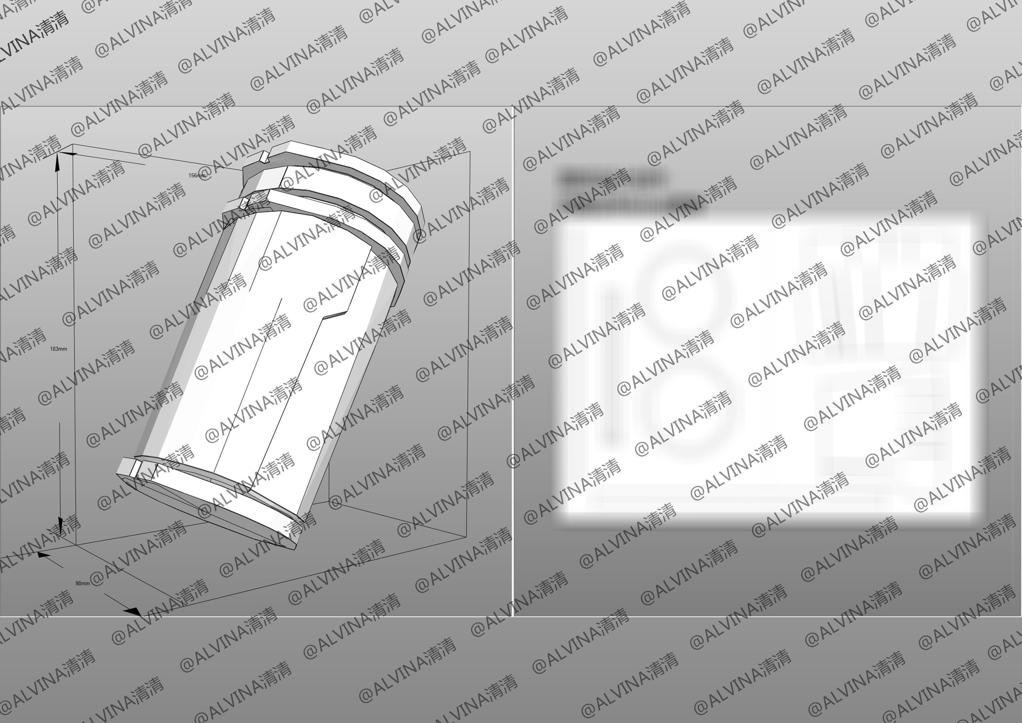 Apex Legends Horizon Armor - DIY Cosplay Pepakura Foam Template Low-poly 3D model_17