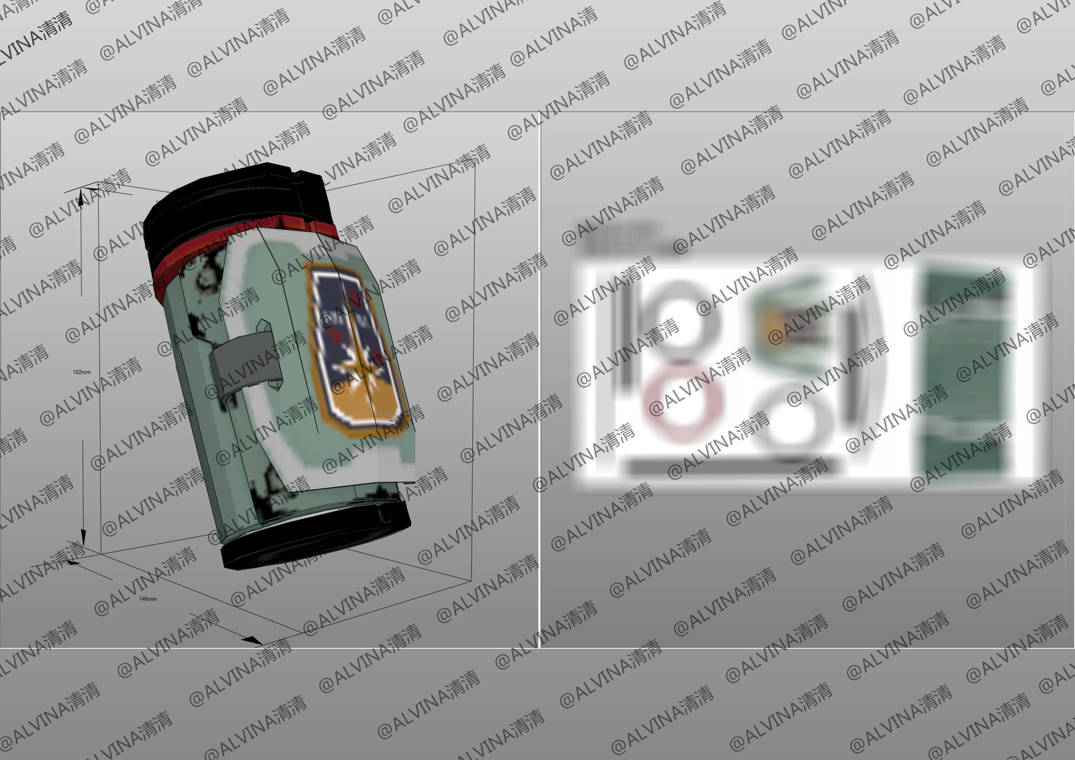 Apex Legends Horizon Armor - DIY Cosplay Pepakura Foam Template Low-poly 3D model_18