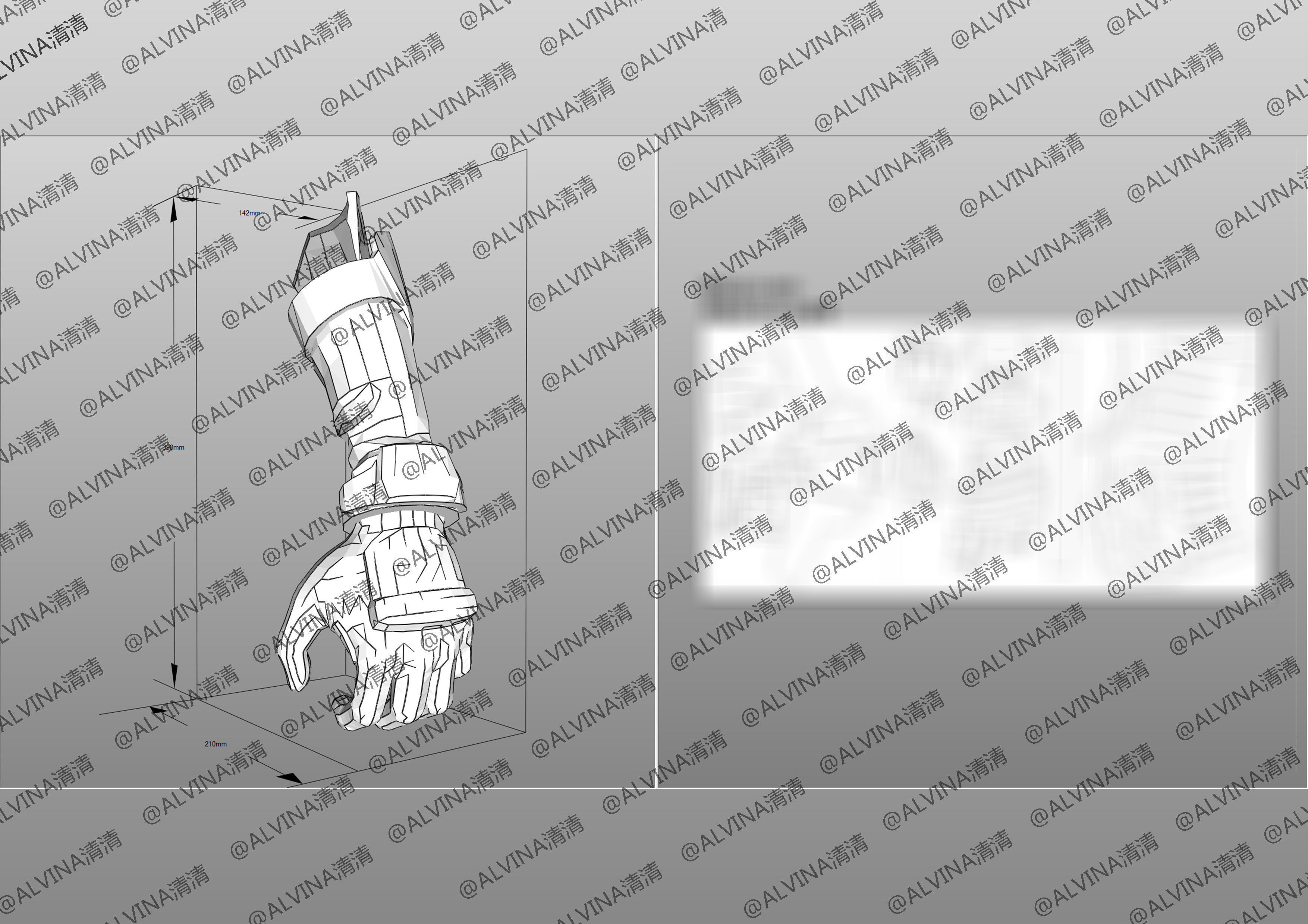 Apex Legends Horizon Armor - DIY Cosplay Pepakura Foam Template Low-poly 3D model_21