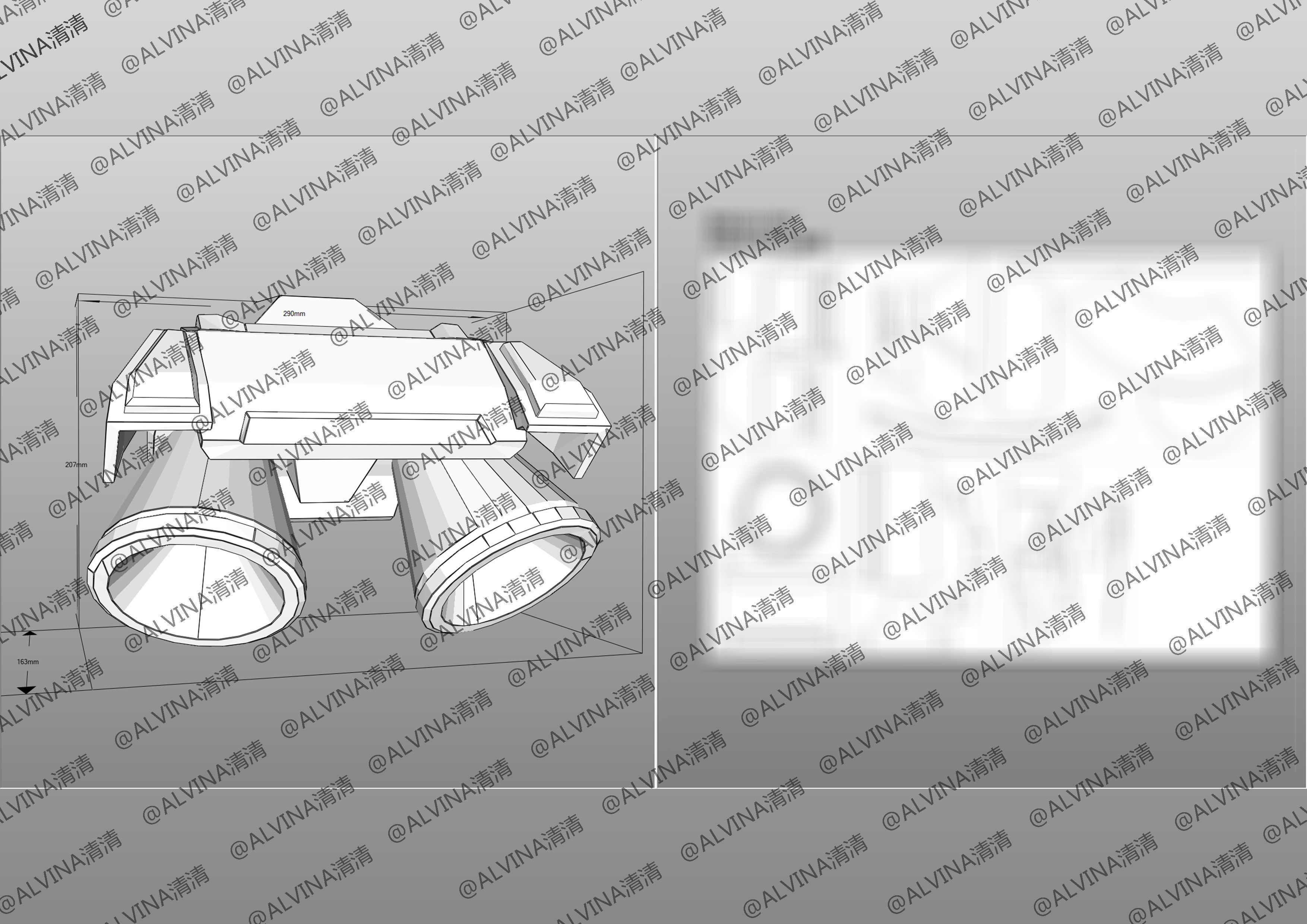 Apex Legends Horizon Armor - DIY Cosplay Pepakura Foam Template Low-poly 3D model_25