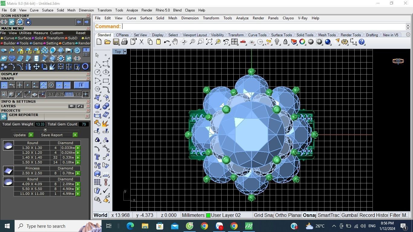 princess ring 3D print model_2