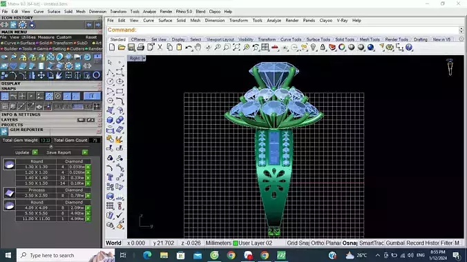 princess ring 3D print model