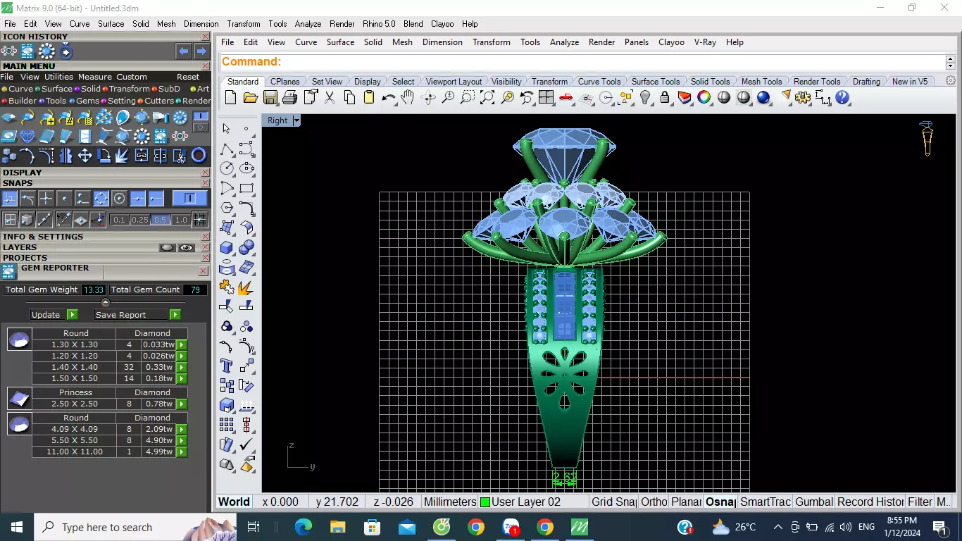 princess ring 3D print model_0