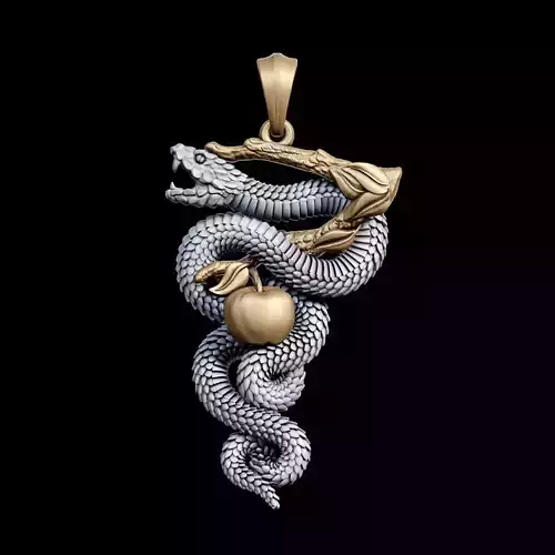 Forbidden fruit Pendant 3D print model