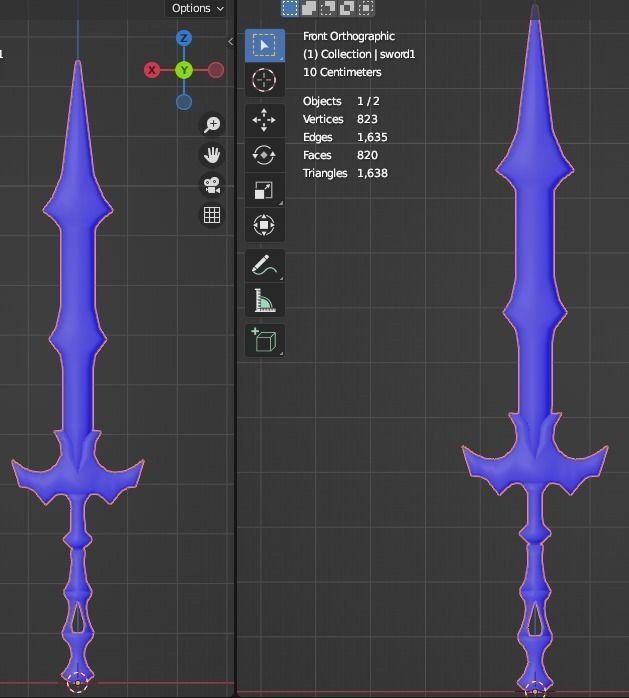 Evilish Sword Low-poly 3D model_12