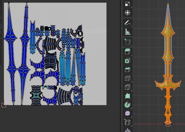 Evilish Sword Low-poly 3D model_17