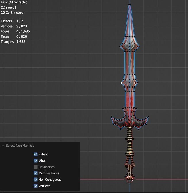 Evilish Sword Low-poly 3D model_14