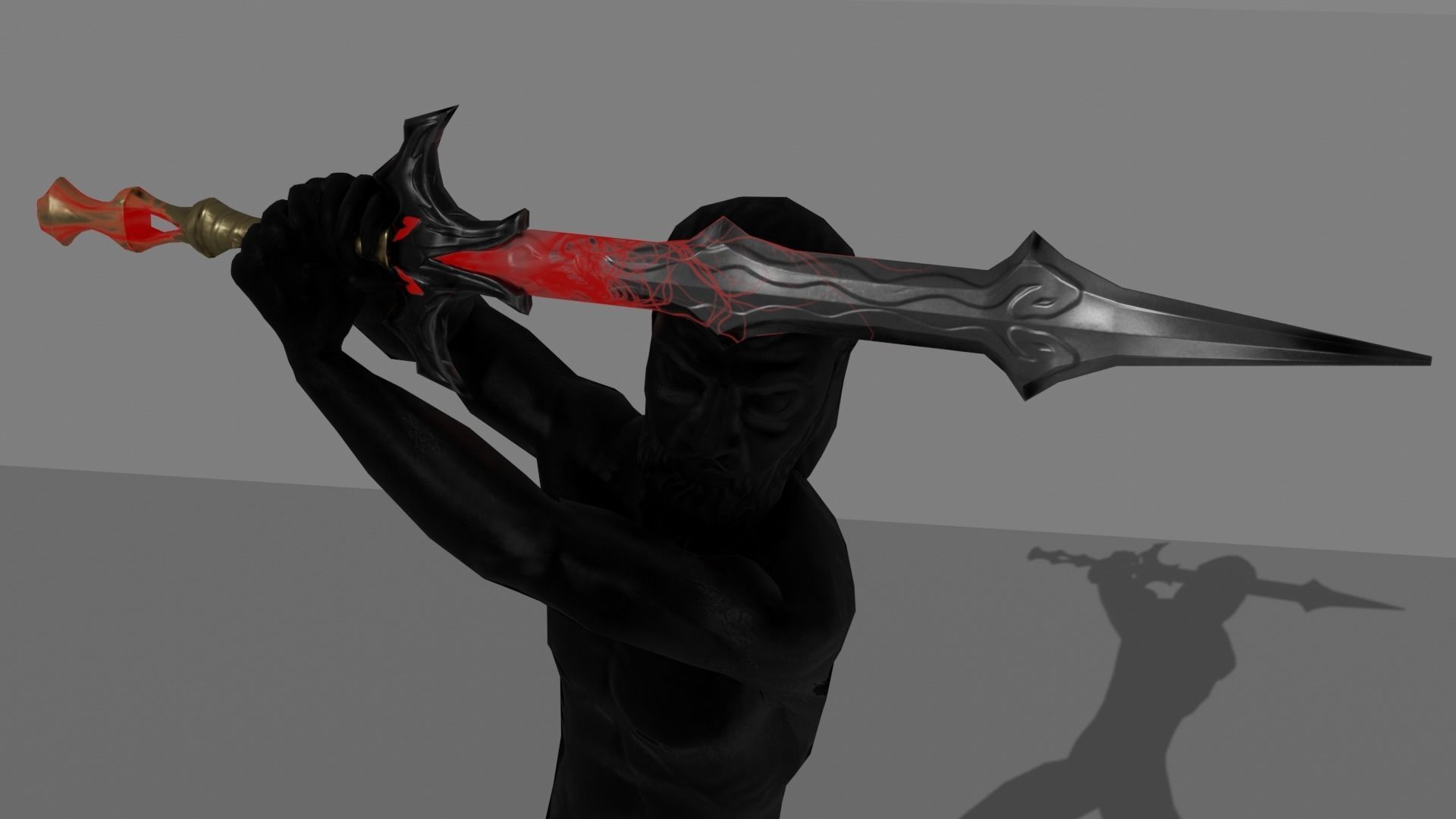 Evilish Sword Low-poly 3D model_6