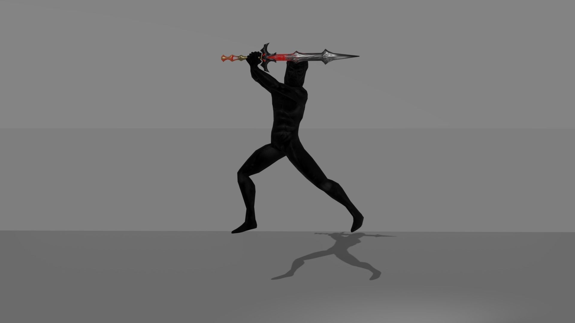 Evilish Sword Low-poly 3D model_5