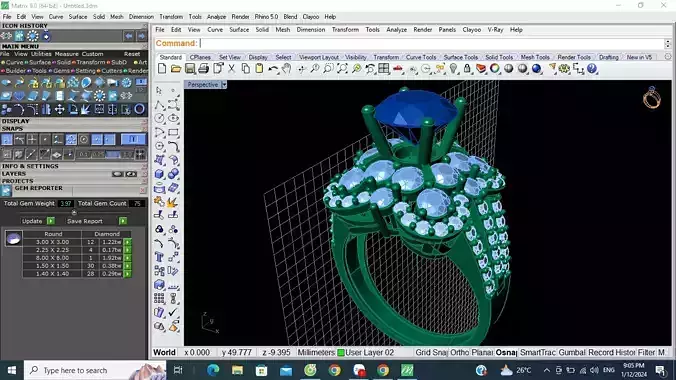 queen ring 3 3D print model