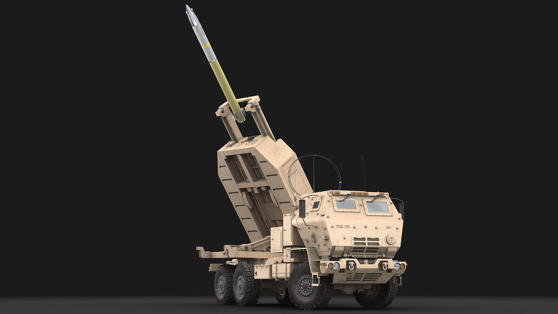 M142 HIMARS GMLRS 3D model_4