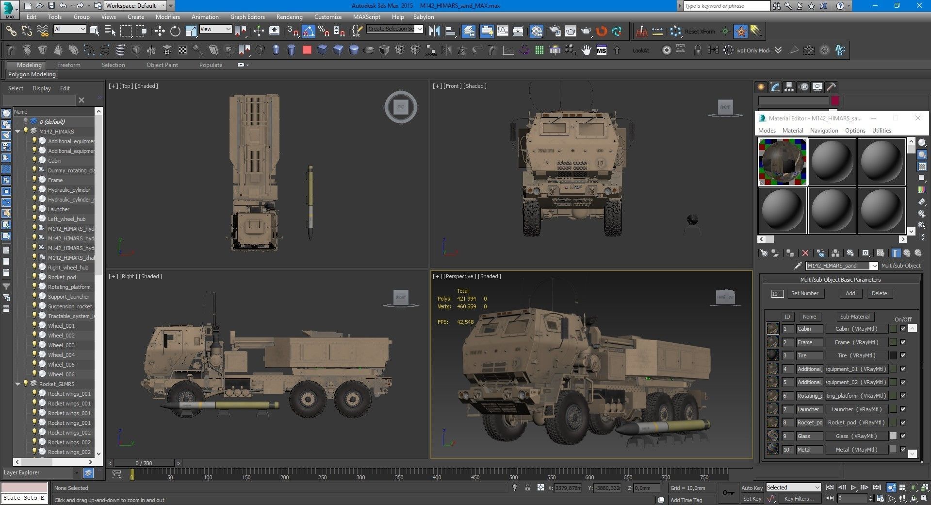M142 HIMARS GMLRS 3D model_36