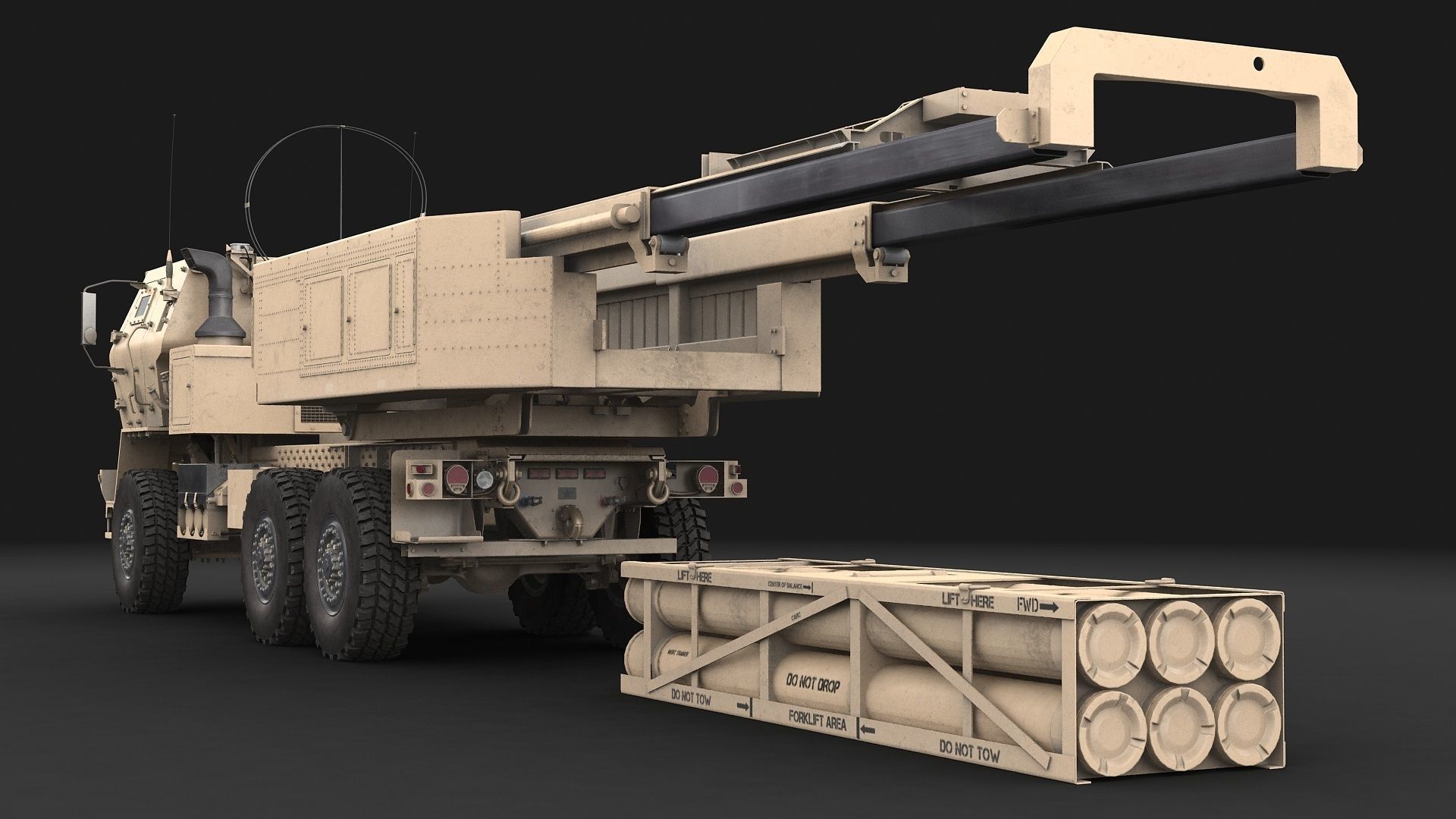 M142 HIMARS GMLRS 3D model_20